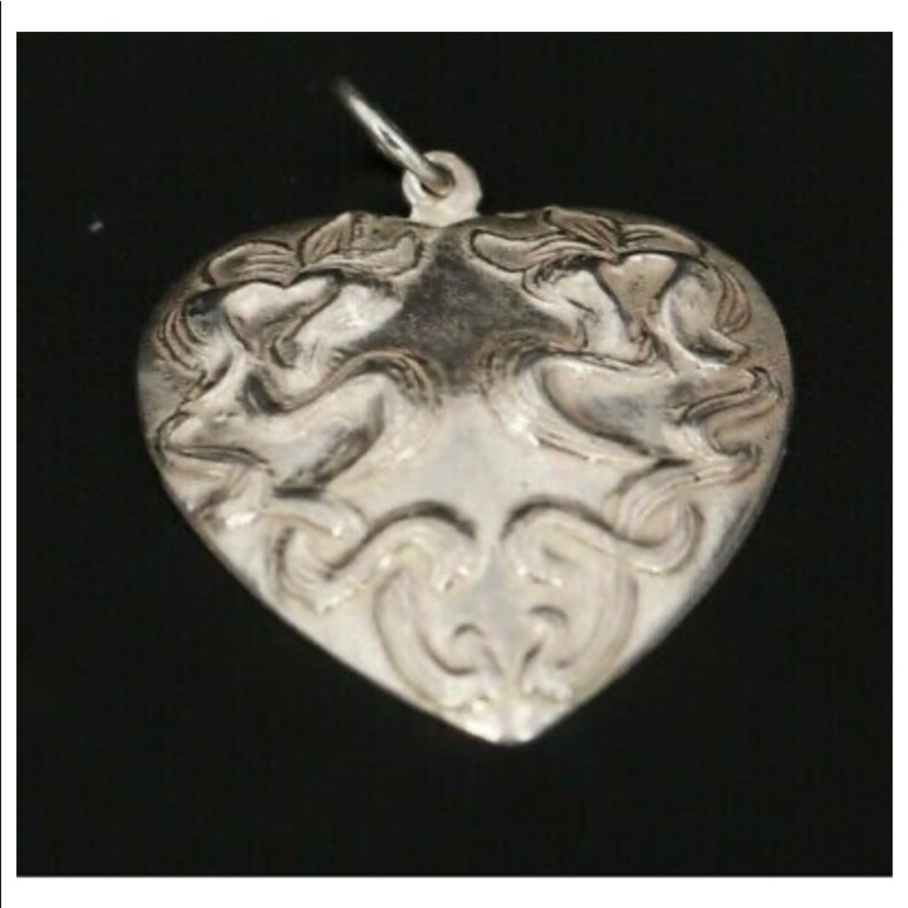 Sterling silver heart charm or pendant